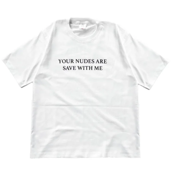 fils de picasso - Oversize Tshirt Sensitive Conten White